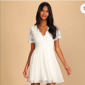 Lulus White Skater Dress